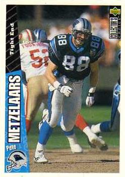 Pete Metzelaars Carolina Panthers 1996 Upper Deck Collector's Choice NFL #141